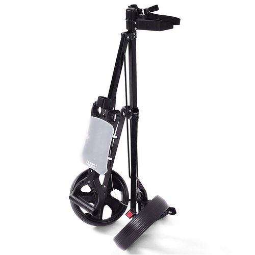 DORTALA Golf Cart, 2 Wheel Foldable Golf Trolley Push Pull Cart with Scoreboard, Multifunctional and Convenient Golf Cart Quickly Opened and Closed