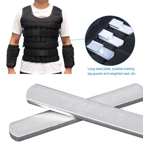 Steel Plates for Weighted Vest,Round Head Design Strength Training Weight Steel Plate for Workouts Running, Jogging and Cardio(SIZE:8 PCS)