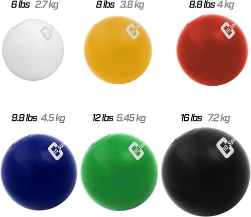 10Cent Sports Iron Shot Put - Durable Heavyweight Design | Available in 2.7kg to 7.2kg (6lb to 16lb)