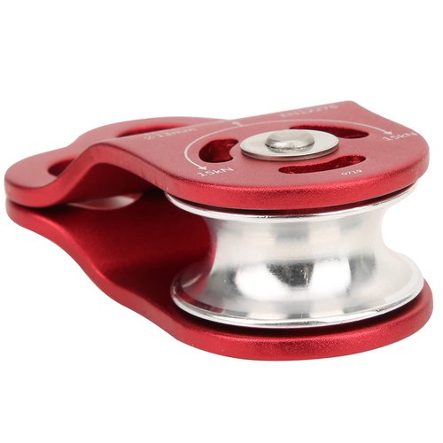 Demeras Climbing Pulley Bearing , Ball Bearing Single Hitch Climber Pulley Rope Gear Equipment 3 Hole Pulley for Rope Hauling Rock Climbing Tree Hitch Climber Pulley Kit