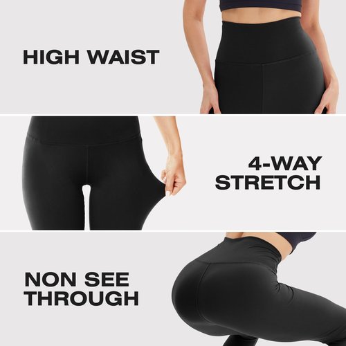 Syrinx Leggings for Women - Soft High Waisted Tummy Control Workout Yoga Pants