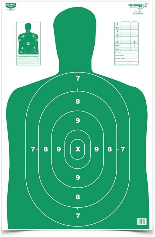 Birchwood Casey EZE-Scorer Paper Shooting Targets - 23" x 35" for Precision Practice