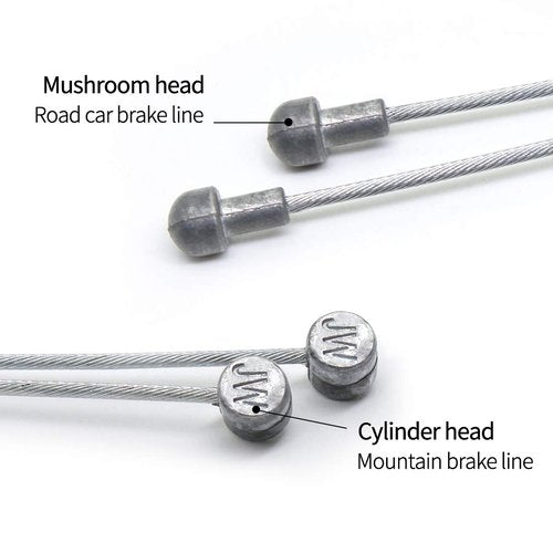 Brake Cable Housing Kit Mountain Bike Gear Shift Cable Brake Cable Wire and Cable End Crimps Bike Stainless Steel Replacement Wire Tubing Cover Set,Red