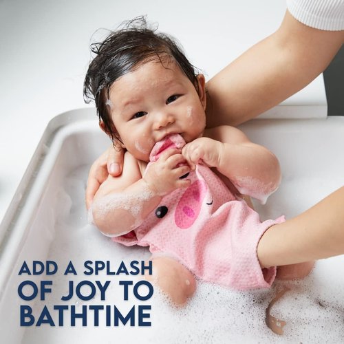 Dock & Bay Customized Baby Towel - Hooded Bath Towel with Embroidery | Quick Dry, Super Absorbent - Parker Pig - Small