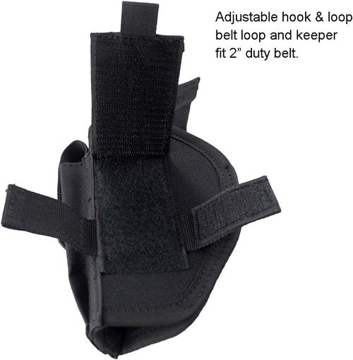 Depring Tactical Belt Holster - Universal Outside Waistband Design with Mag Pouch | Black Color