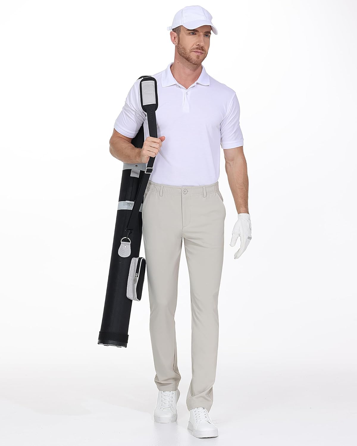 Skiennix Men's Golf Pants - Lightweight Stretch Travel Trousers | Business Casual Slacks with Pockets (30"/32"/34")