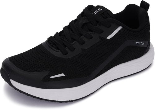 WHITIN Women’s Wide Toe Box Road Running Shoes | Zero Drop Width Sneaker Size 8 Black 38
