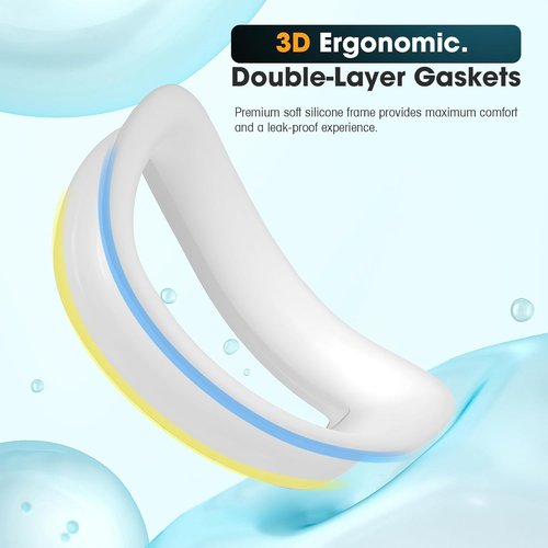 Braylin Swim Goggles - Anti-Fog, Leak-Proof Design for Adults & Youth | 2-Pack Set