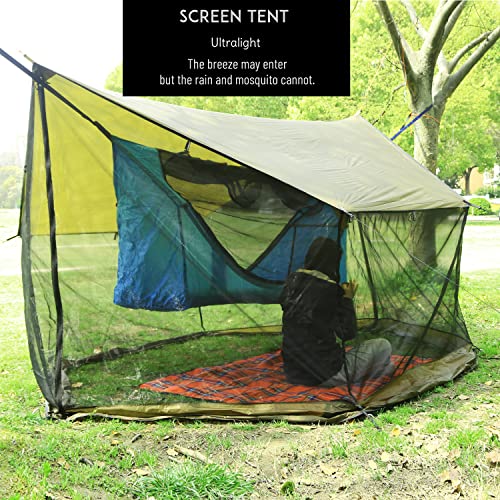 Ultralight Preself NoBug Screen House for Hammock Camping Beach Picnic & Backyards