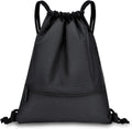 Skiennix Drawstring Backpack - Versatile Sports Gym Bag with Zip Pocket | 17'' x 13.8'' Size