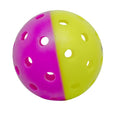 Gamma Two Tone Training Pickleball Balls, High Visibility Outdoor Pickleballs, Ideal for All Levels of Play, Green/Purple 12 Bag