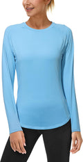 Roadbox Women's Long Sleeve UV Sun Shirts - UPF 50+ Workout & Swim Rash Guard Tops