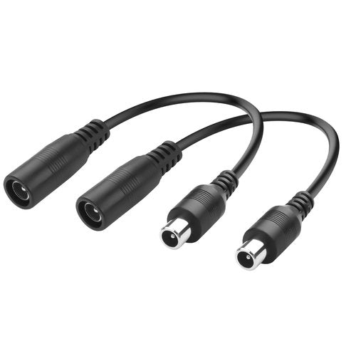 JSADZKJ DC5521 to 8mm Electric Scooter Charging Cable,24V DC 5.5x2.1 mm to 8mm RCA Connector Adapter Cable for Electric Scooter,Mobility Scooter,Balance Bike-5.9in (2PCS) DC8016