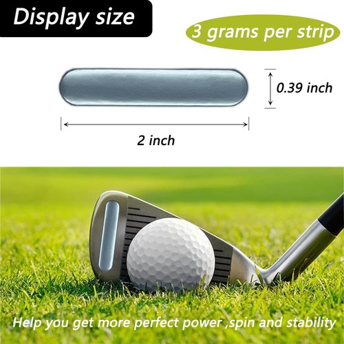 LOOEEL 2 PCS Golf Swing Weight Ring and 10 PCS Golf Lead Tape.Golf Club Head Weight Device and Golf Weight Lead Strap are Used for Golf Club Swing and Weight Adjustment Training.