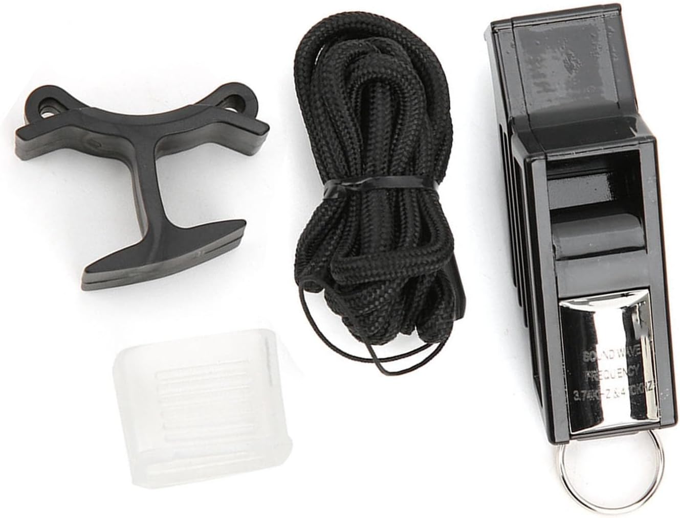 Skiennix Sports Whistle - Basketball Referee & Training Tool | Emergency Lifesaving (Black/Silver)