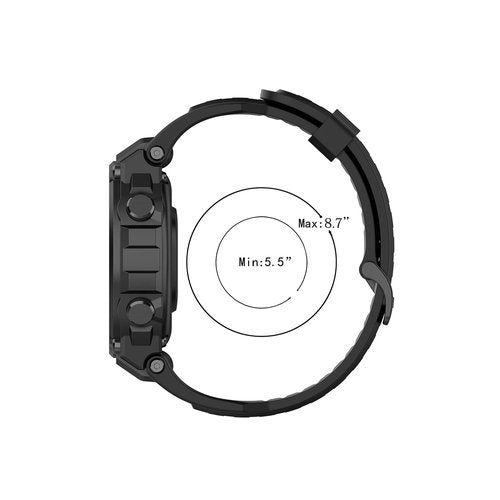 ZSZCXD Compatible for Amazfit T-rex Band, Adjustable Sport Silicone Replacement Strap Wristband for Amazfit T-Rex/Amazfit T-Rex Pro (8 Colors)
