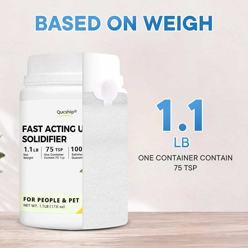 Poo Gel for Camping Toilets 1.1 Pound - Fast-Solidifying Sodium Polyacrylate