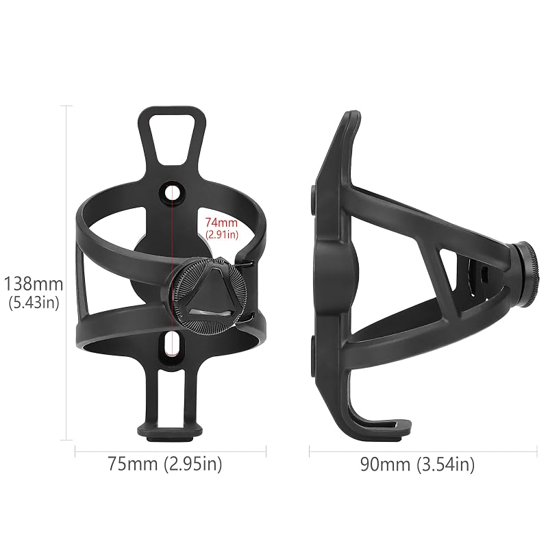 Bike Bottle Holder for All Water Bottles – Lightweight 49g, Quick Install