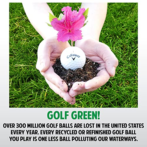 Used Callaway Golf Balls Mix – Recycled Tour-Performance Golf Balls with Mesh Bag