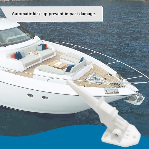 Marine Boat Speedometer Pitot Kit, Automatic Kick-up Tube Assembly Up to 80 MPH (Speedometer Pitot Kits)