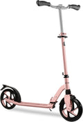 LaScoota Kick Scooter - Adjustable Handlebar, Lightweight & Foldable | Large 8" Urethane Wheels, 220lbs Max Load