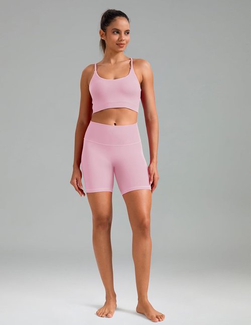 Colorfulkoala High Waist Biker Shorts - Dreamlux No Front Seam Yoga Shorts for Women | 6" Inseam