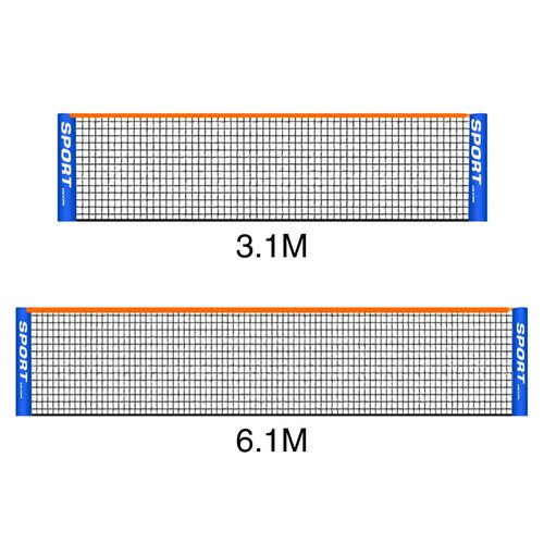 Denpetec Portable Badminton Net Set for Tennis, Soccer Tennis, Kids Adult Volleyball Training Net Indoor/Outdoor Sports Net for Garden Court Beach Backyard