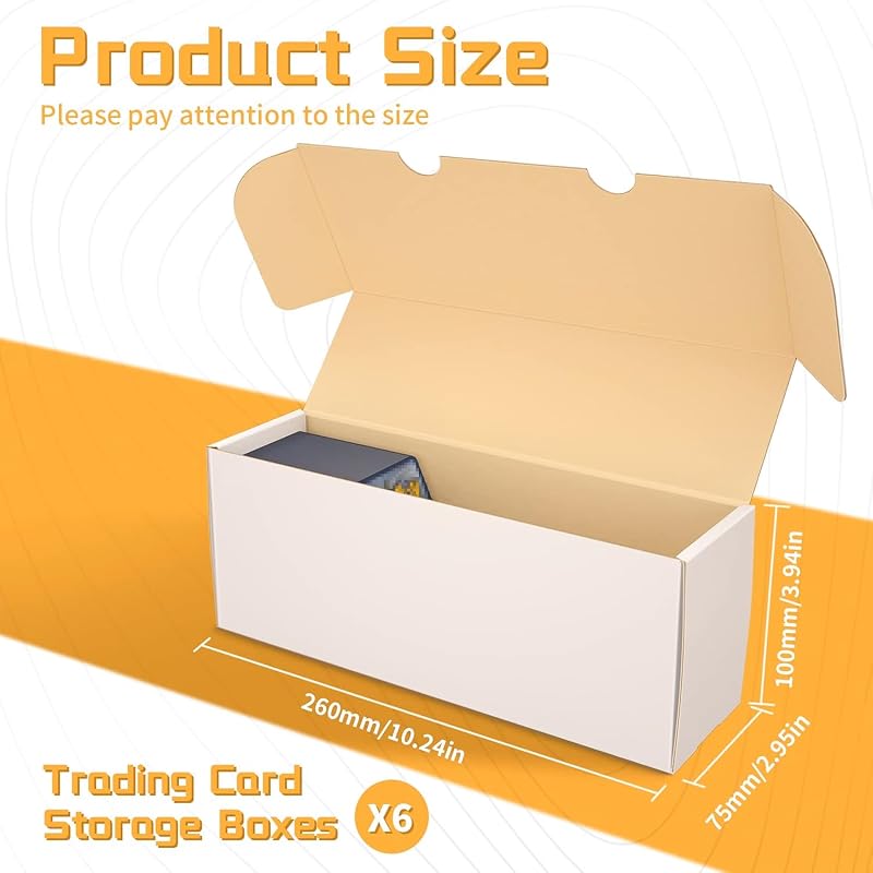 6-Pack Trading Card Storage Box for Sports Cards & Collectibles — Variation of THIS Listing: Trading Card Boxes