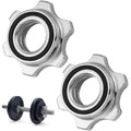 VICASKY 2pcs Barbell Collars Barbell Collar Screw Barbell Clamps Weight Bar Clamps Bar Dumbbell Nuts 1 For Barbell Nut Metal Screws Screw Household Iron Nut Fitness