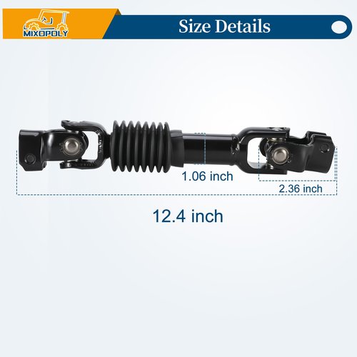 Mixopoly Golf Cart Intermediate Steering Shaft Assembly Joint Kit Replacement for EZGO TXT 2001-Up Models EZGO Steering Yoke Replace OEM Number 70580-G01 70580G01