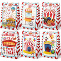 Circus Party Favor Bags - 24 Watercolor Carnival Gift Bags with Stickers