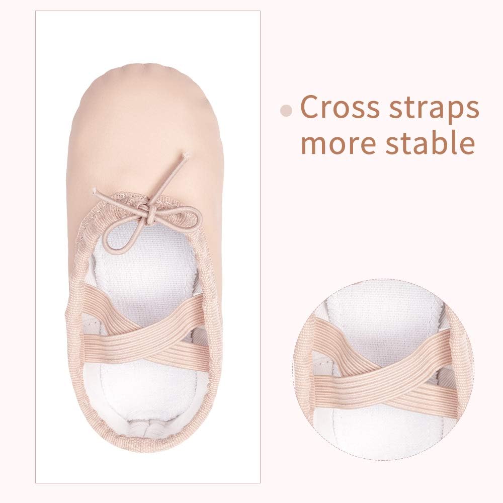 Stelle Ballet Shoes - Soft Leather Toddler & Kids Dance Slippers | Comfortable & Stylish