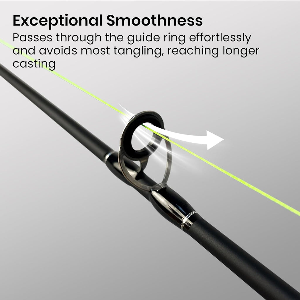 Pristis X8 Braided Fishing Line - 8-Strand Super Strong, Abrasion Resistant, 300 Yds Lime Green