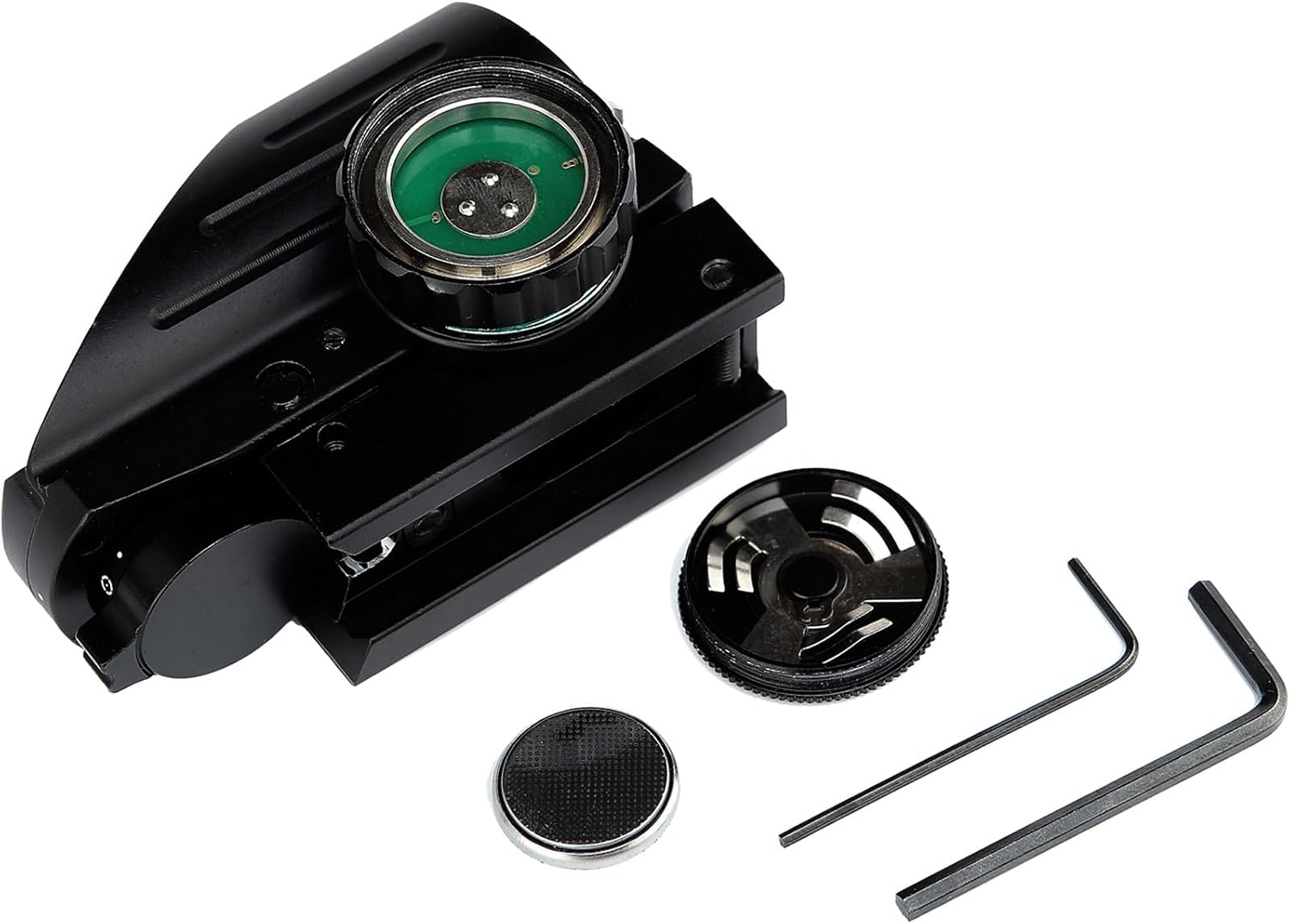 Red and Green Reflex Sight - 4 Reticles with 20mm Mount Rail for Precision Shooting