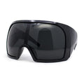 SA106 Super Oversized XXL Goggle Style Wrap Around Sport Plastic Sunglasses All Black