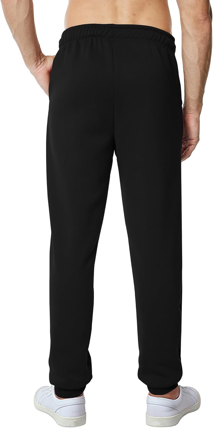 Skiennix Men's Sweatpants - Lightweight Fleece Joggers with Pockets for Casual Workouts | Elastic Waist