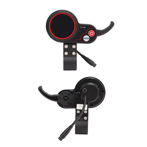 Fockety Electric Thumb Throttle with LCD Display, 6 Pin Connector Electric Scooter Display Panel with Speed Gear Power Mode, Finger Throttle for Kugoo M4 Electric Scooter