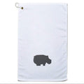Style In Print Golf Towel Hippo B Cotton Bag Accessories White