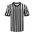 VKT Referee Shirt V-Neck Official Ref Costume Umpire Jersey for Womens and Mens Basketball Football Halloween Uniform XL