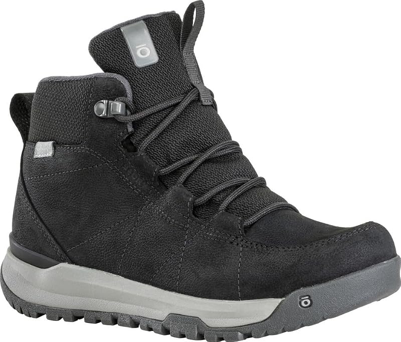 Oboz Women's Cedar Mid Insulated Waterproof Hiking Boots - B-Dry, Size 6.5, Black Sea