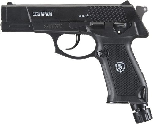 Lancer Tactical Scorpion 0.5 Caliber Non-Blowback Air Pistol - Less Lethal Pepper Ball Gun for Home Defense