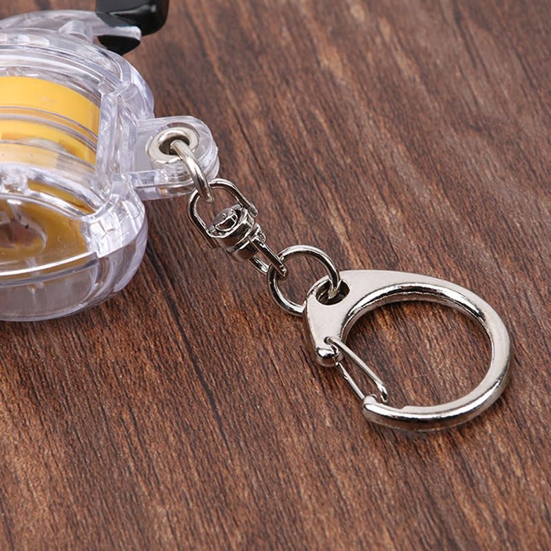 Retractable Fishing Reel Keychain - Durable Portable Angler Accessory