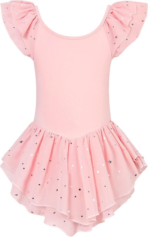 Idgreatim Toddler Girls Ballet Leotard - Ruffle Sleeve Dance Dress for Ages 2-9T | Stylish Ballerina Outfit