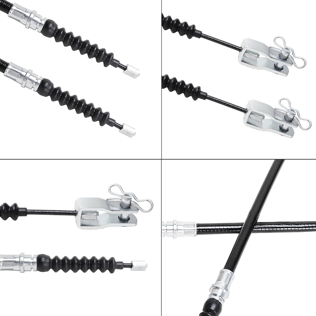 Roykaw Golf Cart Brake Cable Kit Compatible with Club Car DS 2000-up Gas & Electric, Brake Cable for Drive & Passenger Side, w/Mounting Component, OEM# 102022101, 1019907