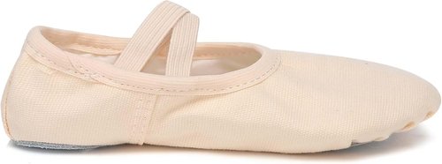 Danzcue Ballet Shoes for Girls - Soft Canvas & PU Leather Dance Slippers | Non-Slip Soles for Toddlers & Kids