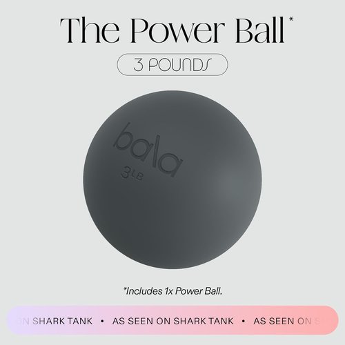 Bala Power Ball - Weighted Toning Exercise Ball for Pilates & Yoga | Enhance Strength & Balance