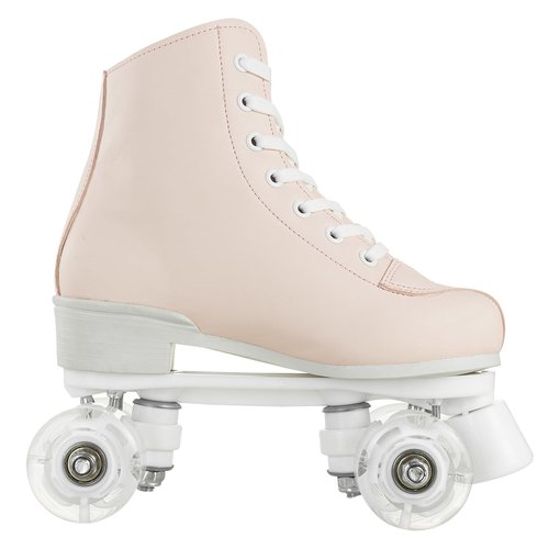 Roller Skates for Women PU Leather Four-Wheel Roller Skates Indoor Outdoor Skating Shoes