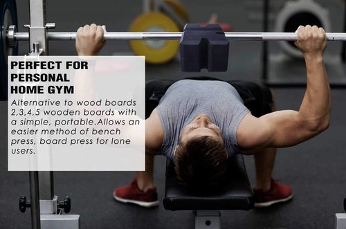 Bench Press Block Press Blocks Boards, Adjustable 2-5 Bench Board, Home Gym Workout Fitness Accessories for Increase Your Bench Press (Large)