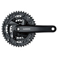 Shimano Front Chainwheel Fc-M371-L for Rear 9-Speed 175Mm 48X36X26T W/Chain Guard(Integrated Type) Chain Case Compatible Black W/Fixing Bolt Shimano Logo Bicycle Cranksets