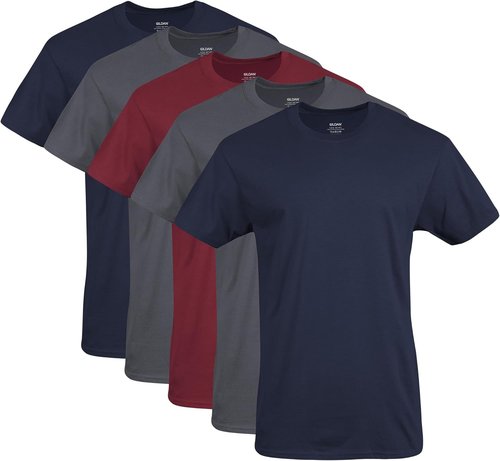 Gildan Men's Crew T-Shirts - Comfortable Multipack Essentials | Classic Fit, Various Colors